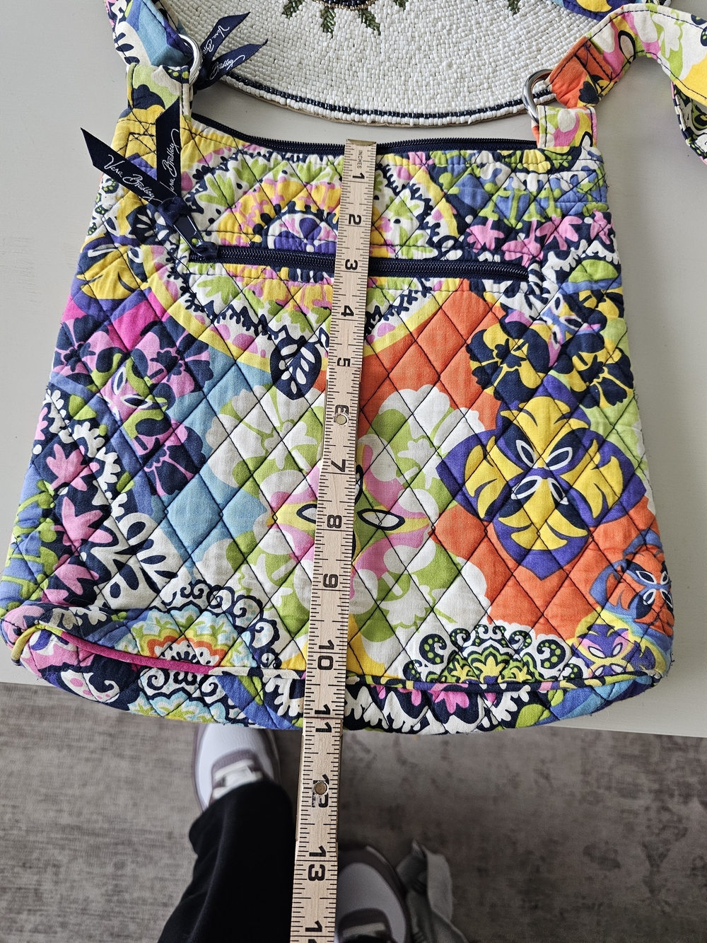 Vera Bradley Quilted Crossbody Bag In Rio Pattern - Picture 12 of 13